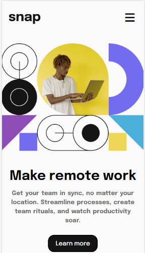 dropdown navigation page